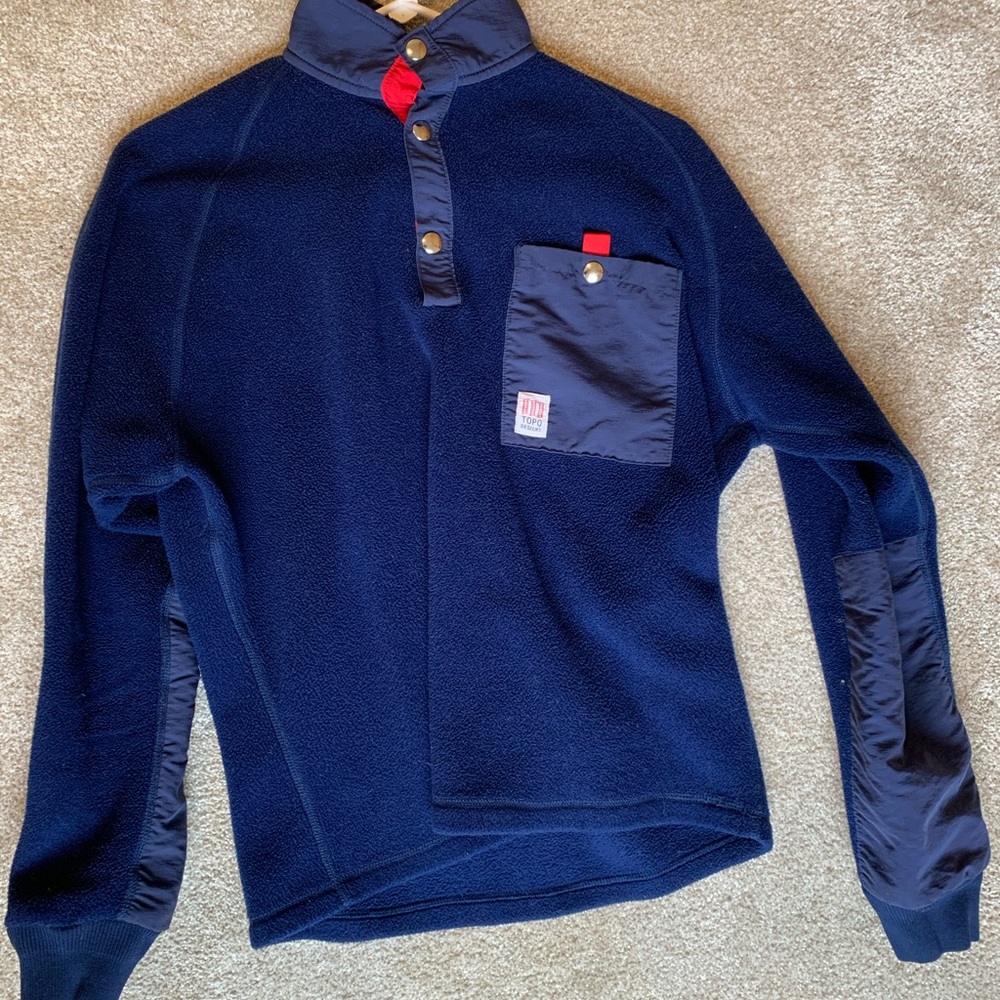 Topo Designs pullover, size small